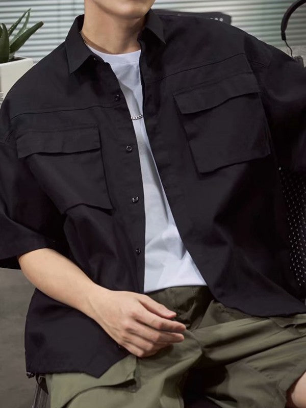 Men's Pocket Front Short Sleeve Cargo Shirt