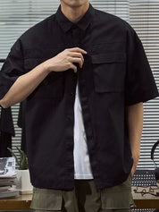Men's Pocket Front Short Sleeve Cargo Shirt