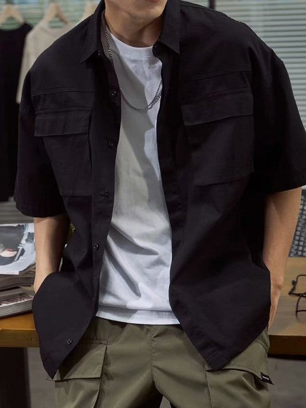 Men's Pocket Front Short Sleeve Cargo Shirt