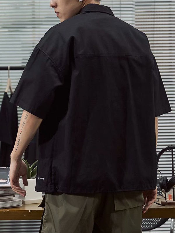Men's Pocket Front Short Sleeve Cargo Shirt