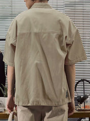 Men's Pocket Front Short Sleeve Cargo Shirt