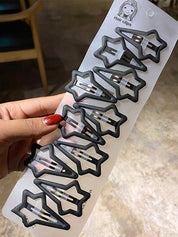 10pcs Star Pattern Hair Clip Set