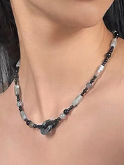 Vintage Irregular Beaded Necklace