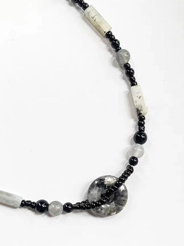 Vintage Irregular Beaded Necklace