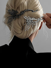 Grungy Butterfly Pattern Hair Clip