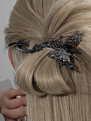 Grungy Butterfly Pattern Hair Clip