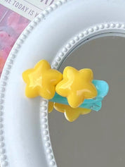 Double Star Charm Hair Clip