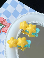 Double Star Charm Hair Clip