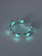 1pc Luminous Star Charm Cuff Ring