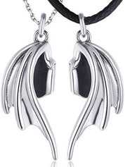 1pair Angel Devil Wing Pendant Necklaces