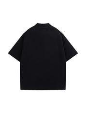 Men's Punk Graphic Button Down Shirt