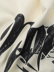 Men's Punk Graphic Button Down Shirt