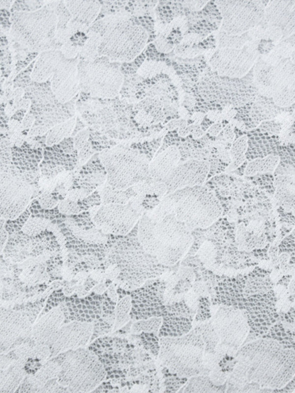 White Sheer Lace Crop Cami Top