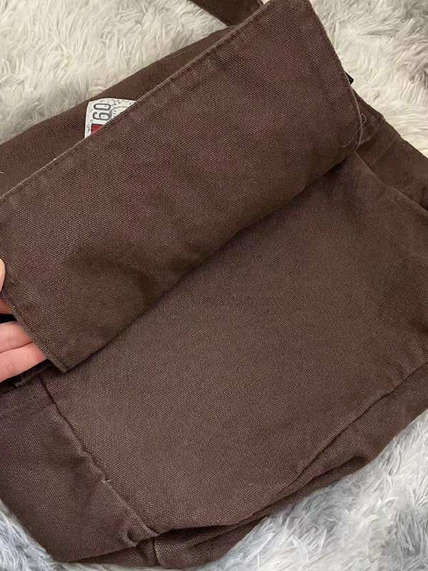 Vintage Patch Design Messenger Bag