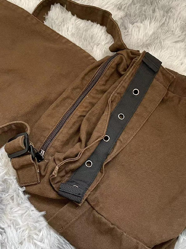 Vintage Patch Design Messenger Bag