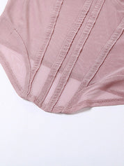 Sheer Mesh Corset Top