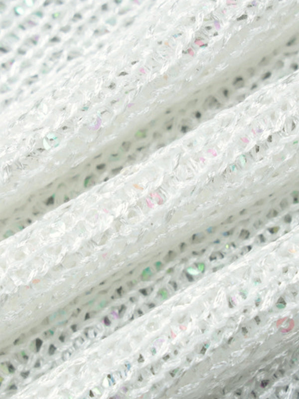 Sequin Cutout Knit Tank Top