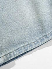 Men's Basic Wash Loose Fit Denim Shorts