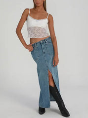 Lace See Through Cami Top