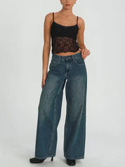 Lace See Through Cami Top