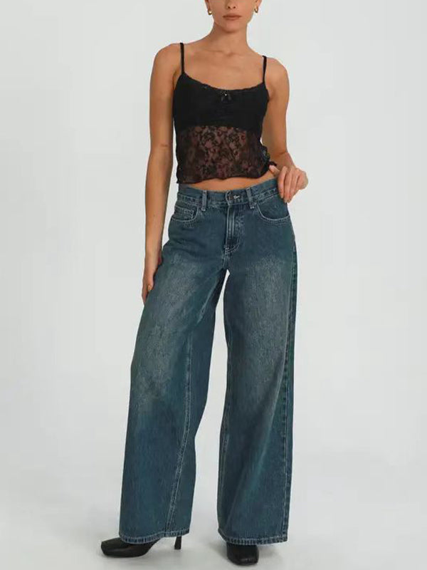 Lace See Through Cami Top