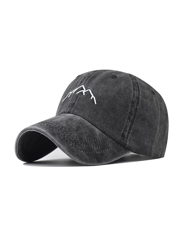 Embroidered Washed Baseball Cap