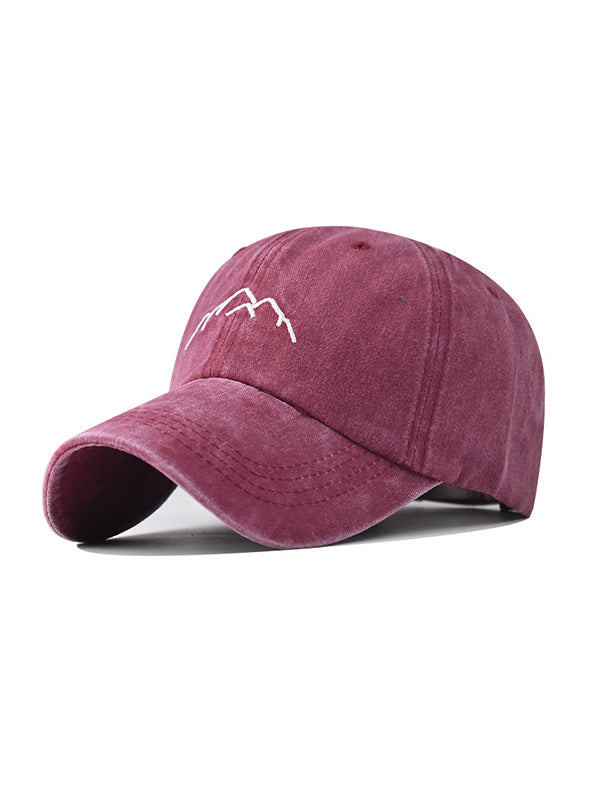 Embroidered Washed Baseball Cap