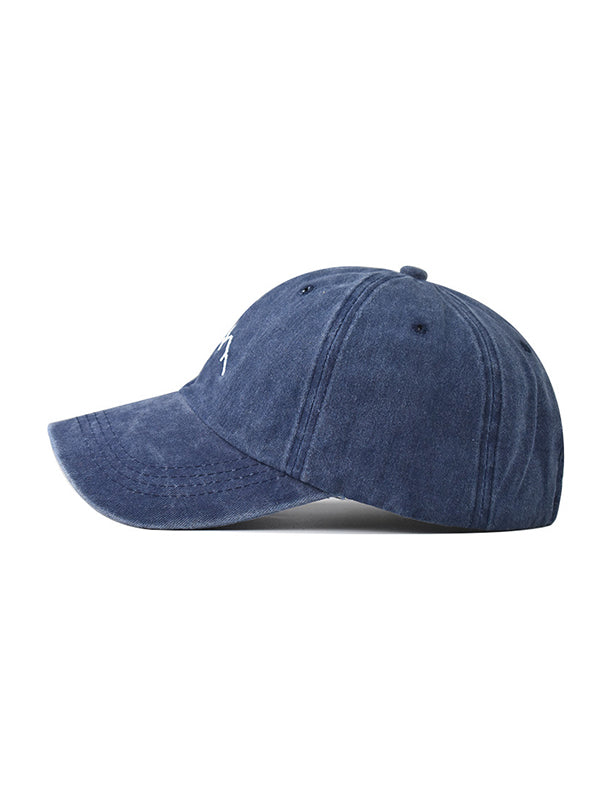 Embroidered Washed Baseball Cap