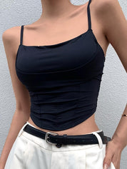 Fish Bone Stretchy Slim Corset Top
