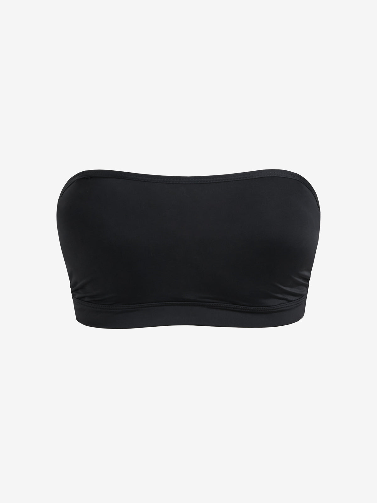 Solid Color Slim Short Bandeau Top