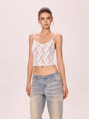 All Over Lace Slim Cami Top
