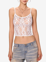 All Over Lace Slim Cami Top