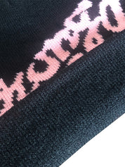 Letter Print Beanie Hat