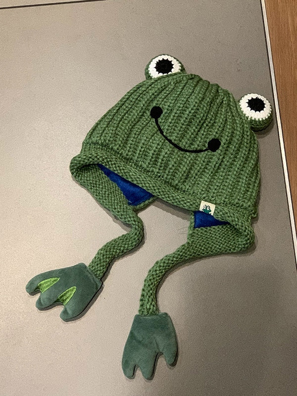 Frog Cartoon Beanie Hat