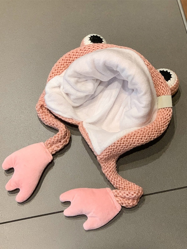 Frog Cartoon Beanie Hat