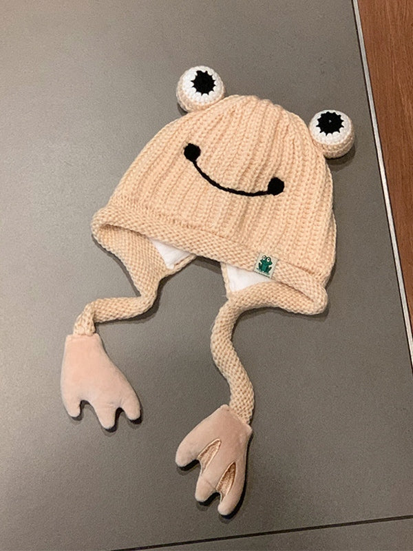 Frog Cartoon Beanie Hat
