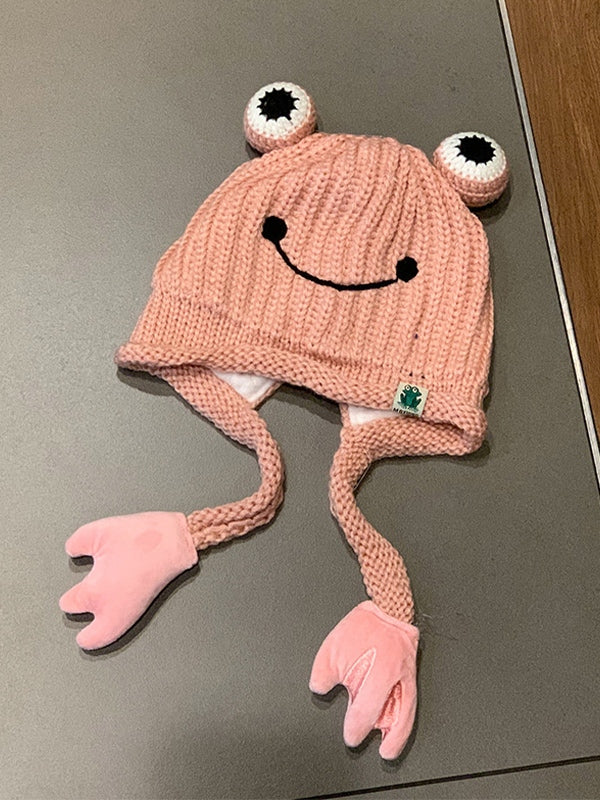 Frog Cartoon Beanie Hat