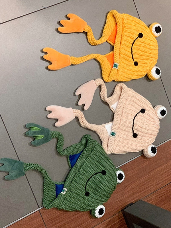 Frog Cartoon Beanie Hat