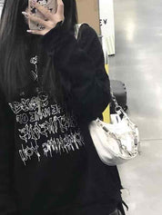 Y2K Metal Pendant Shoulder Bag