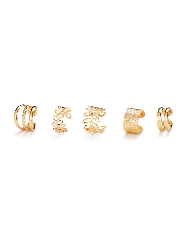 5pcs Different Simple Cuff Earring