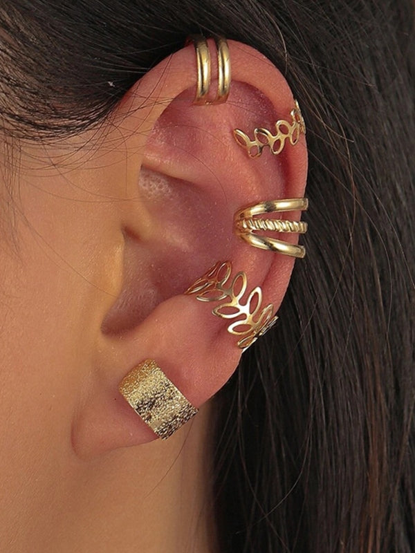 5pcs Different Simple Cuff Earring