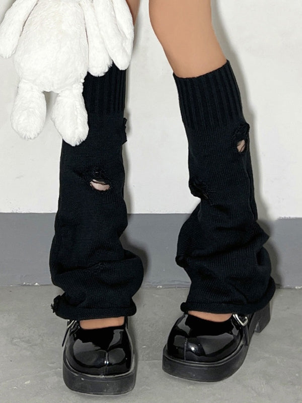 Ripped Flare Leg Warmer