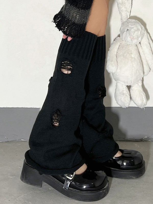 Ripped Flare Leg Warmer