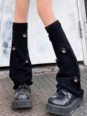 Ripped Flare Leg Warmer