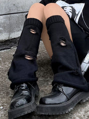 Ripped Flare Leg Warmer