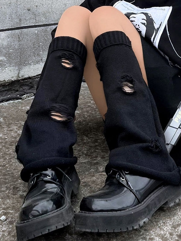 Ripped Flare Leg Warmer