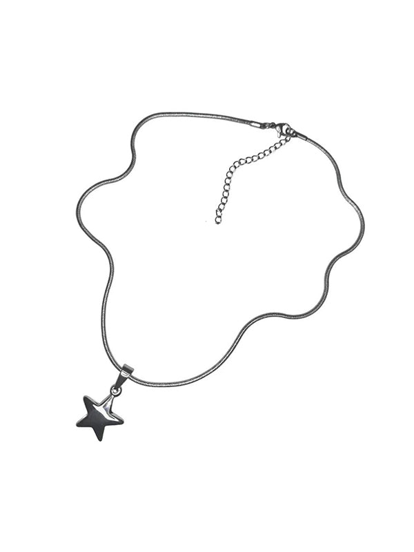 Y2K Star Heart Pendant Necklace