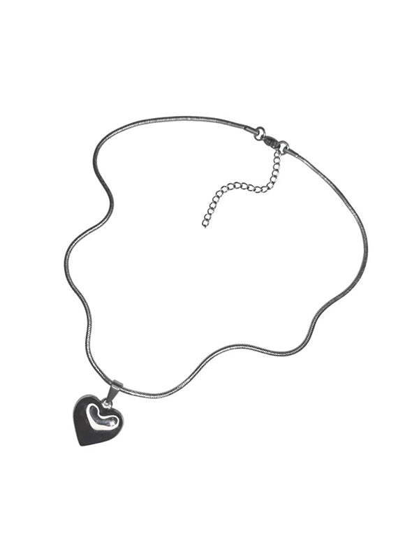 Y2K Star Heart Pendant Necklace