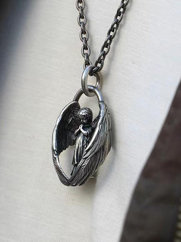 Angel Wing Pendant Necklace
