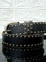 Versatile Rivet Decor Buckle Belt
